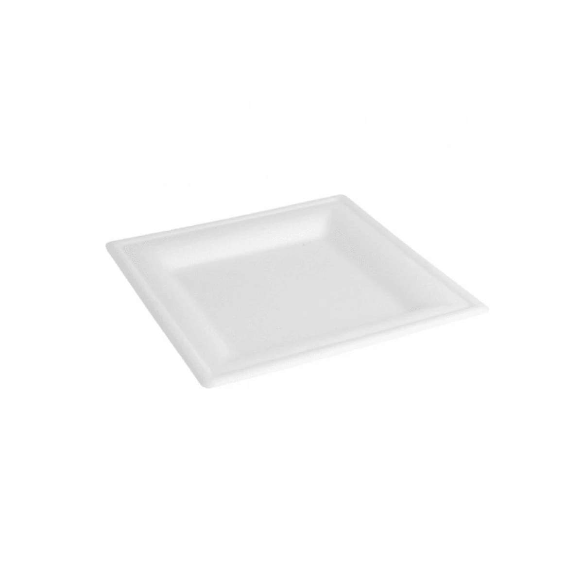 Assiettes Carrées En Canne à Sucre - Ø 16 Cm - Lot De 50 3 Assiettes Carrées En Canne à Sucre - Ø 16 Cm - Lot De 50