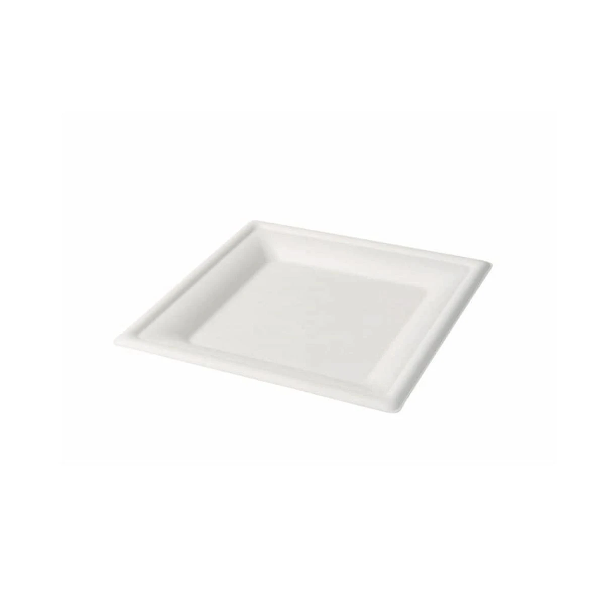 Assiettes Carrées En Canne à Sucre - 20 X 20 X 1,5 Cm - Lot De 50 3 Assiettes Carrées En Canne à Sucre - 20 X 20 X 1,5 Cm - Lot De 50