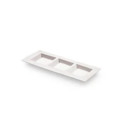 Assiette Design DEDRA 3 Compartiments 26x11x1,2cm