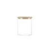 Bocal En Verre - Couvercle Bois - 0.5L 2 Bocal En Verre - Couvercle Bois - 0.5L -Maison Fournitures Magasin bocal verre et bois 05l