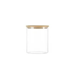 Bocal En Verre - Couvercle Bois - 0.5L