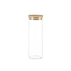 Bocal En Verre - Couvercle Bois - 1,4L