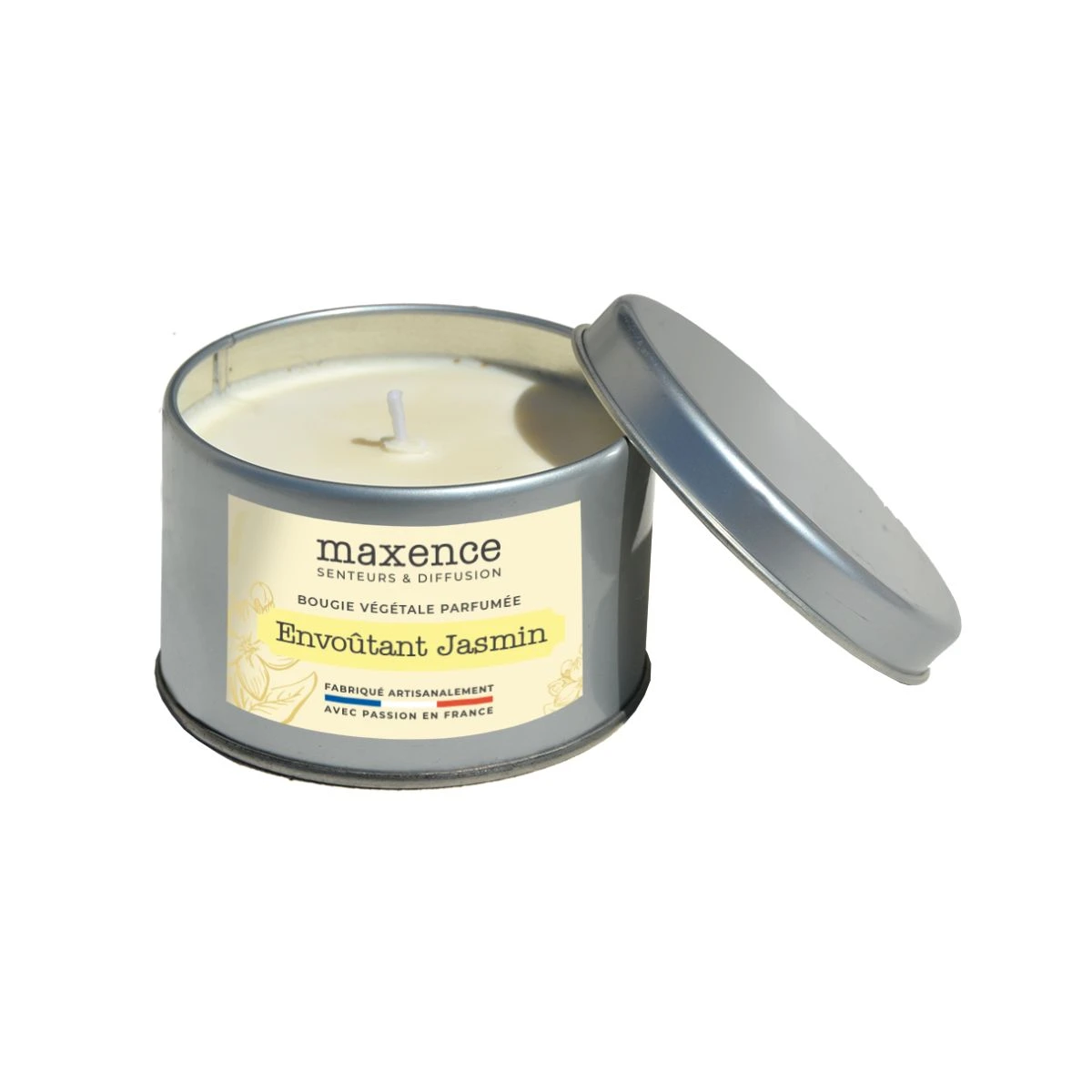 Bougie Parfumée Cire Végétale De Soja - Envoûtant Jasmin - 190G 3 Bougie Parfumée Cire Végétale De Soja - Envoûtant Jasmin - 190G