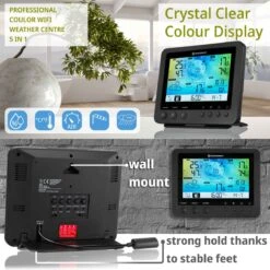 Bresser Centrale Météo Conectée - Capteur Exterieur 5-en-1 -Maison Fournitures Magasin centrale meteo couleur wifi avec capteur profi 5 en 1 6