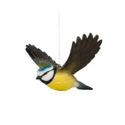 Décobird Mésange Bleue En Plein Vol