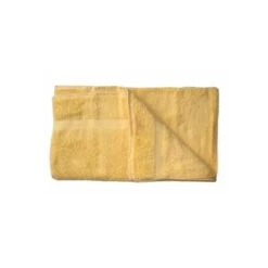Drap De Bain Coton Bio Coloris Jaune Soleil