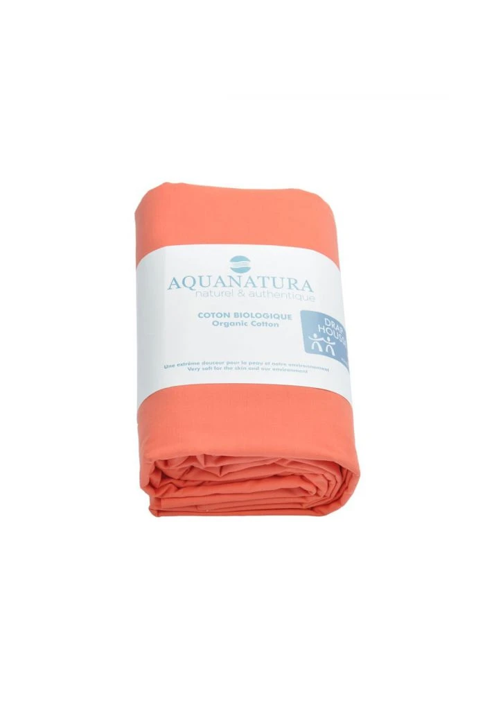 Drap De Lit BIO Lit 2 Personnes, 250 X 300 Cm, Coloris Corail 3 Drap De Lit BIO Lit 2 Personnes, 250 X 300 Cm, Coloris Corail