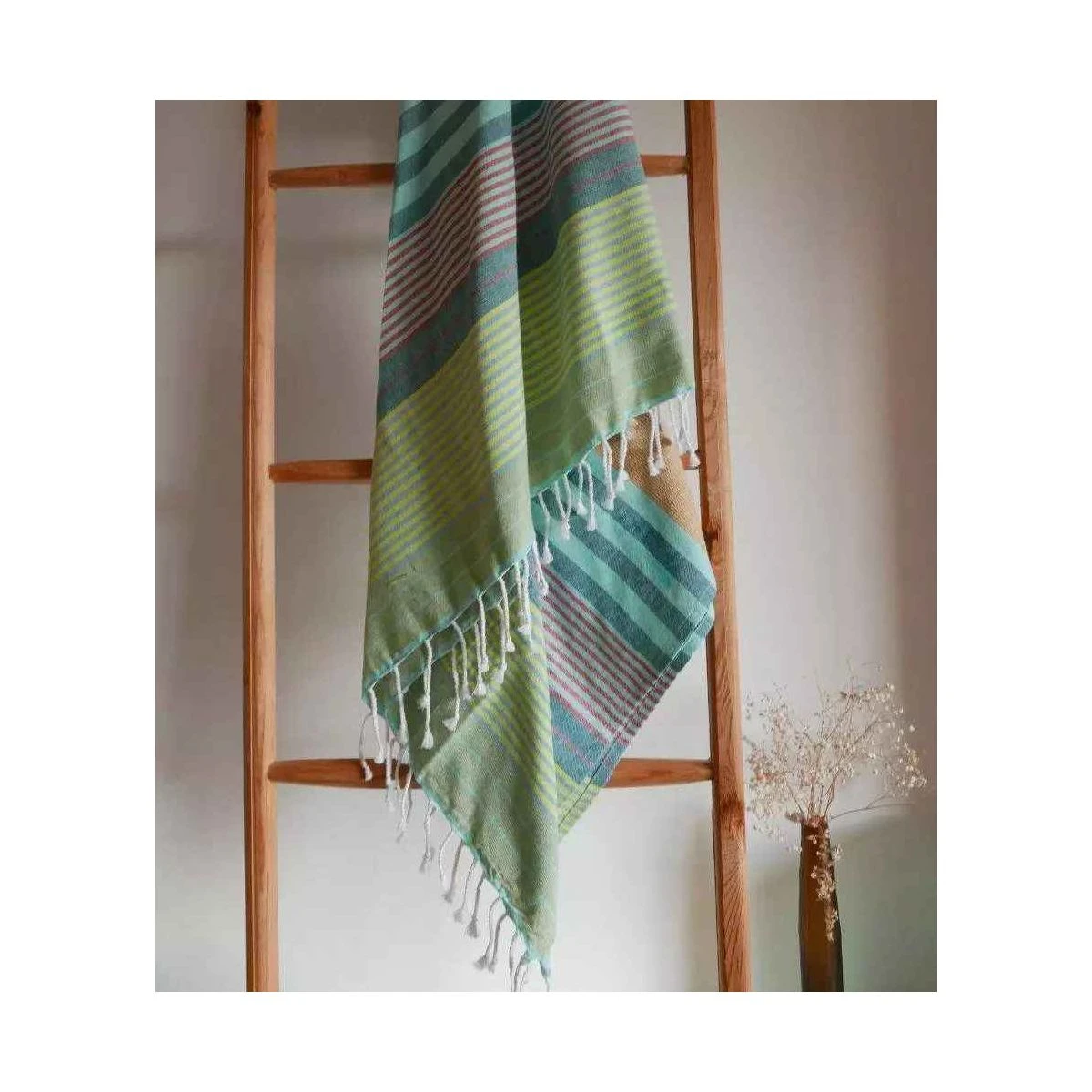 Fouta En Coton Biologique Adriatic 100 X 200cm 4 Fouta En Coton Biologique Adriatic 100 X 200cm – Image 2