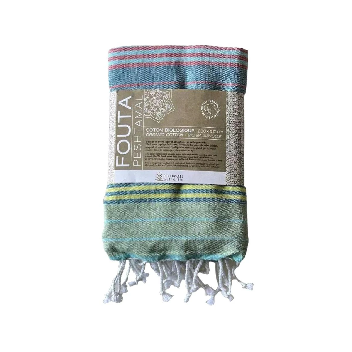 Fouta En Coton Biologique Adriatic 100 X 200cm 3 Fouta En Coton Biologique Adriatic 100 X 200cm