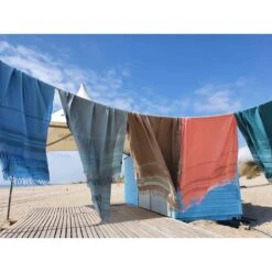 Fouta En Coton Biologique Atlantic - 90 X 160 Cm -Maison Fournitures Magasin fouta en coton biologique atlantic 90 x 160 cm 2