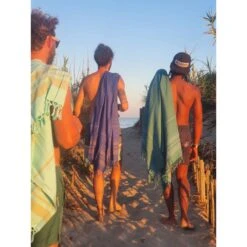 Fouta En Coton Biologique Blueberry - 90 X 160 Cm -Maison Fournitures Magasin fouta en coton biologique blueberry 90 x 160 cm 3