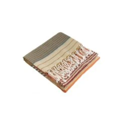Fouta En Coton Biologique India Gold 100 X 200cm -Maison Fournitures Magasin fouta en coton biologique india gold 100 x 200cm 2