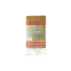 Fouta En Coton Biologique India Gold 100 X 200cm