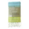 Fouta En Coton Biologique Sunny Lime 100 X 200cm -Maison Fournitures Magasin fouta en coton biologique sunny lime 100 x 200cm