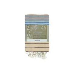 Fouta En Coton Biologique Waves 100 X 200cm