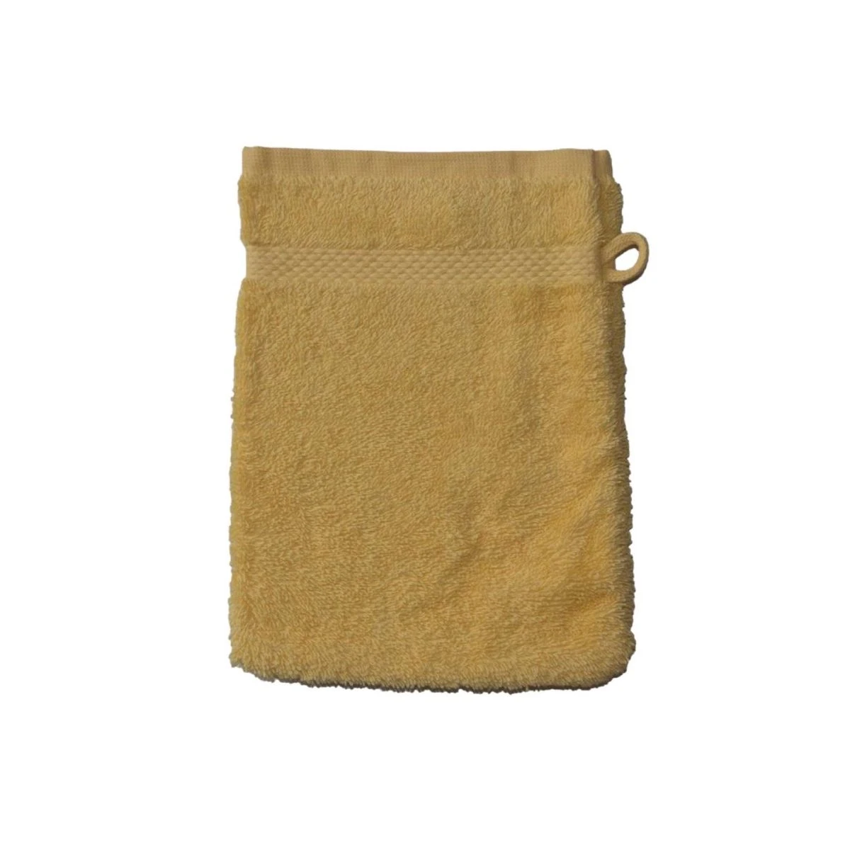 Gant De Toilette Coton Bio Coloris Jaune Soleil