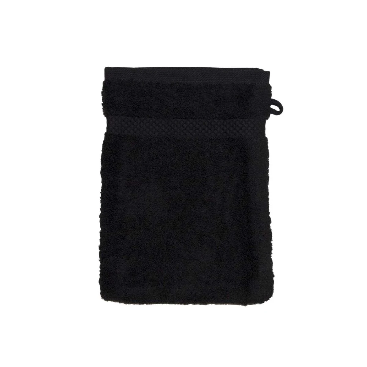 Gant De Toilette Coton Bio Coloris Noir