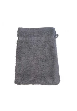Gant De Toilette Coton Bio Coloris Gris Foncé