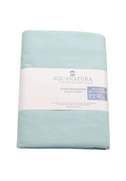 Housse De Couette BIO Lit 2 Personnes, 240 X 220 Cm, Coloris Bleu Parme