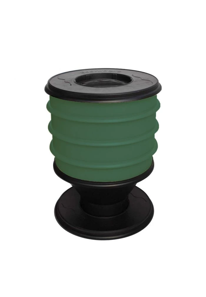 Lombricomposteur ECO-WORMS Coloris Vert Sapin 3 Lombricomposteur ECO-WORMS Coloris Vert Sapin