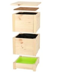 ESSCHERT DESIGN Lombricomposteur En Bois Naturel 8 ESSCHERT DESIGN Lombricomposteur En Bois Naturel -Maison Fournitures Magasin lombricomposteur en bois naturel 2