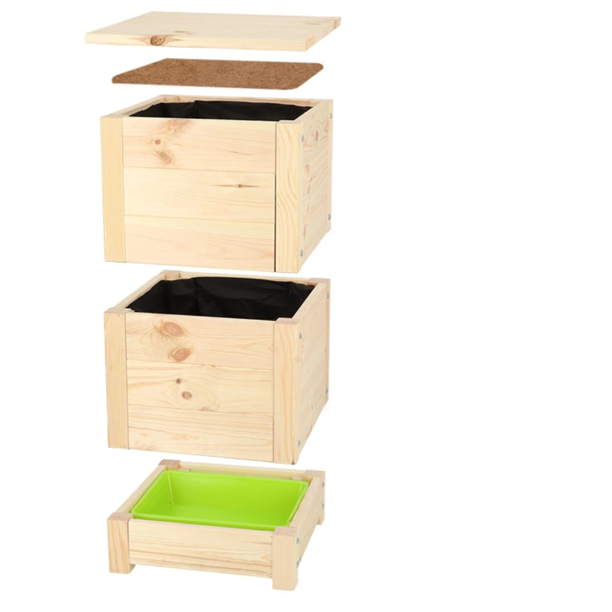 ESSCHERT DESIGN Lombricomposteur En Bois Naturel 5 ESSCHERT DESIGN Lombricomposteur En Bois Naturel â Image 3