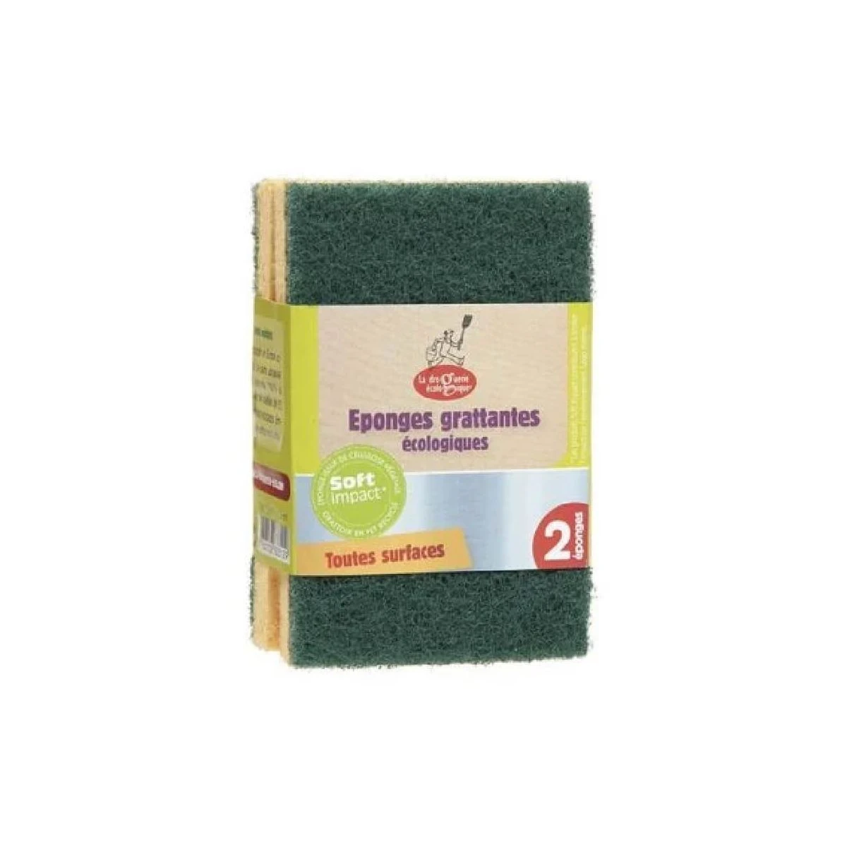 Lot De 2 éponges Grattantes éco Vertes 3 Lot De 2 éponges Grattantes éco Vertes