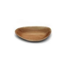 Assiettes Ellipses Jetables En Palmier - Lot De 25 - 9 X 6 Cm