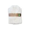 Peignoir En Coton Bio, Coloris Blanc, Taille M -Maison Fournitures Magasin peignoir en coton bio coloris blanc taille m