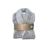Peignoir En Coton Bio, Coloris Gris, Taille S -Maison Fournitures Magasin peignoir en coton bio coloris gris taille s