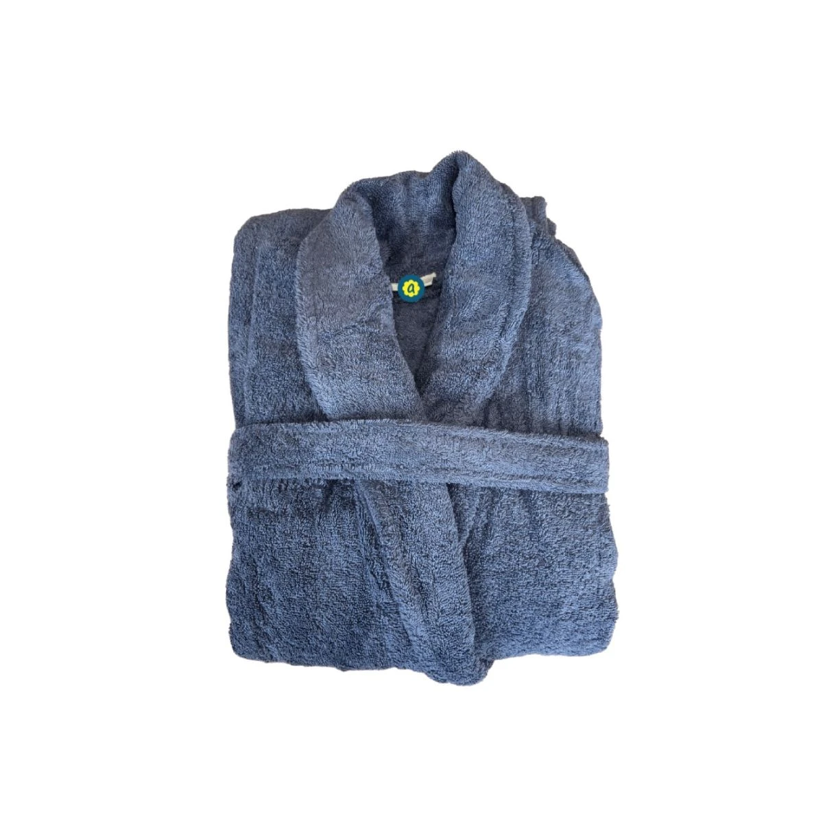 Peignoir En Coton Bio, Coloris Myrtille, Taille L