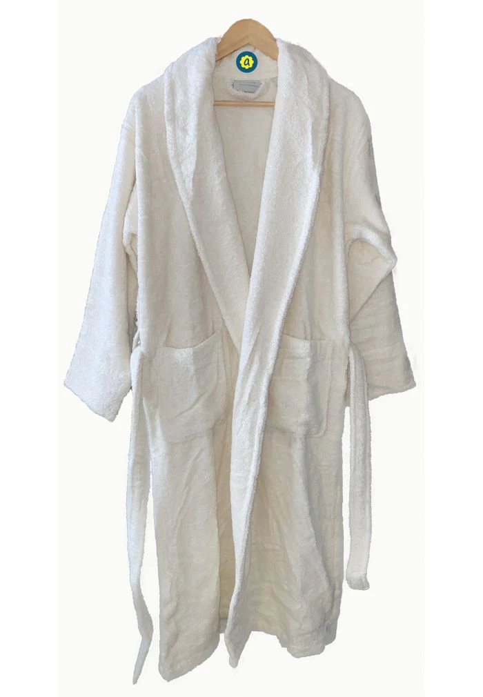 Peignoir En Coton Bio, Coloris Naturel, Taille M 4 Peignoir En Coton Bio, Coloris Naturel, Taille M â Image 2