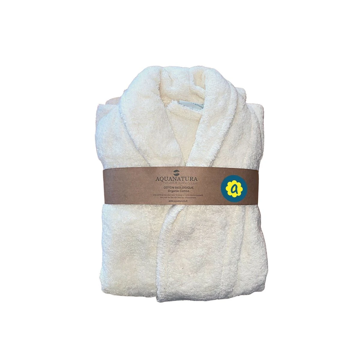 Peignoir En Coton Bio, Coloris Naturel, Taille M 3 Peignoir En Coton Bio, Coloris Naturel, Taille M