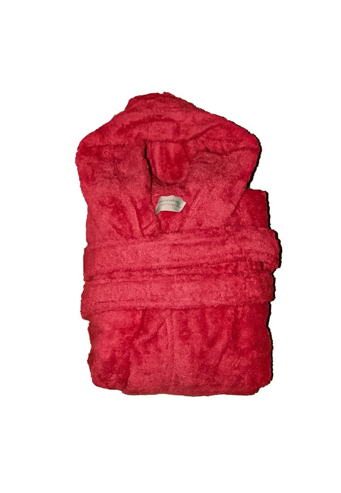 Peignoir En Coton Bio Enfant, Coloris Framboise, Taille 6 Ans 4 Peignoir En Coton Bio Enfant, Coloris Framboise, Taille 6 Ans â Image 2