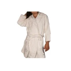 Peignoir En Coton Bio Enfant, Coloris Naturel, Taille 12 Ans