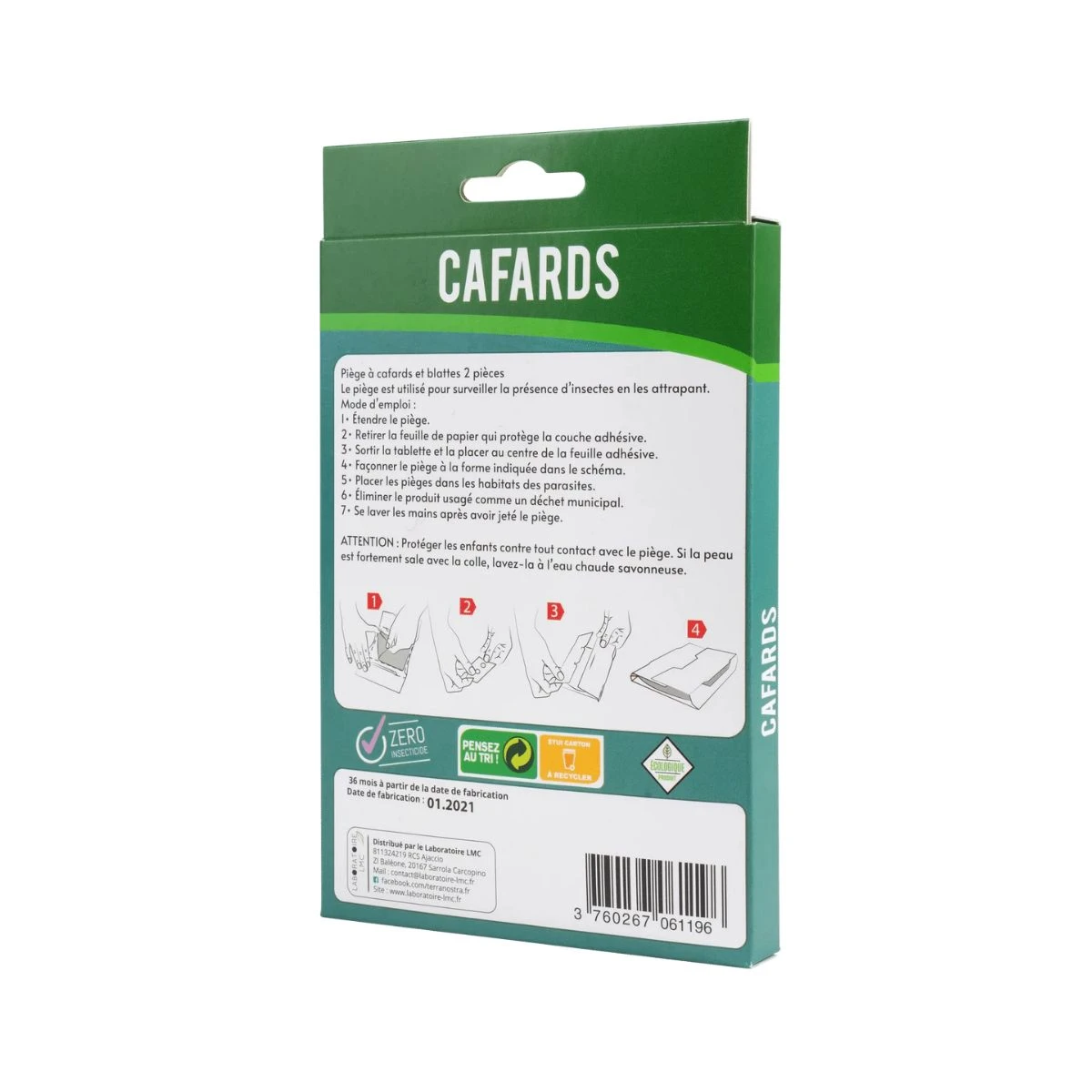Plaque Cafard - Piège Prêt à L'emploi (x2) 4 Plaque Cafard - Piège Prêt à L'emploi (x2) – Image 2
