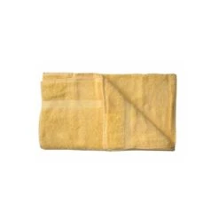 Serviette De Toilette Coton Bio Coloris Jaune Soleil