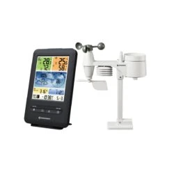 Station Météo Bresser - Pro - Wifi - 5-en-1 - Écran Couleur - Blanc - Vertical