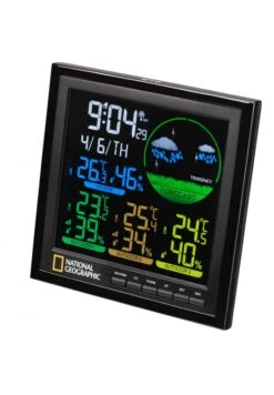 Bresser Station Météo National Géographic + 3 Capteurs -Maison Fournitures Magasin station meteo lcd couleur va incl 3 capteurs 5