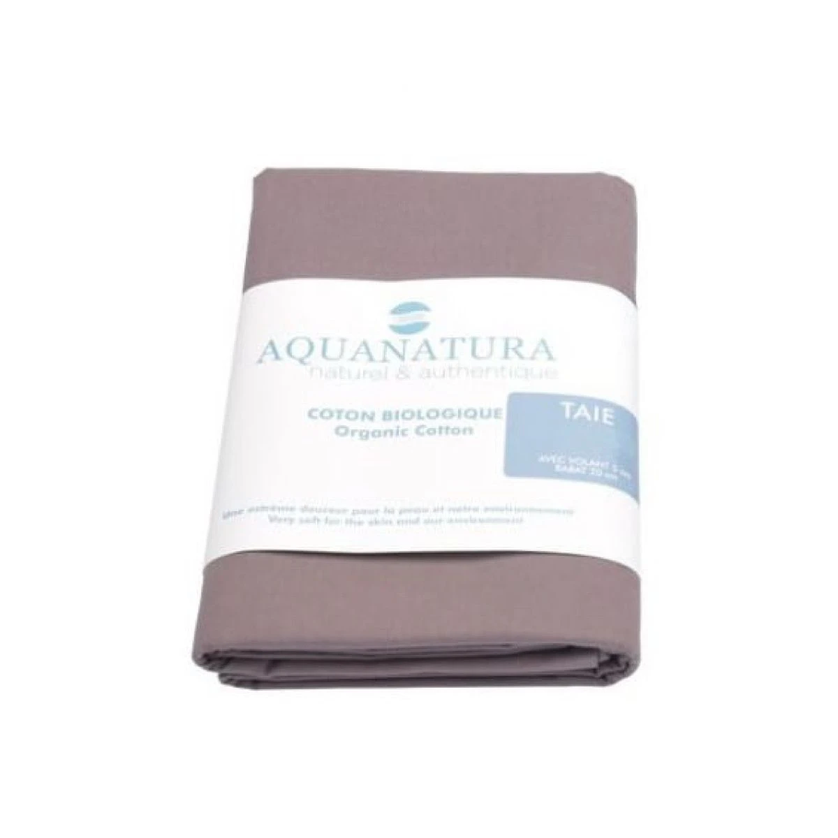 Taie D'oreiller BIO 65 X 65 Cm, Coloris Gris 3 Taie D'oreiller BIO 65 X 65 Cm, Coloris Gris