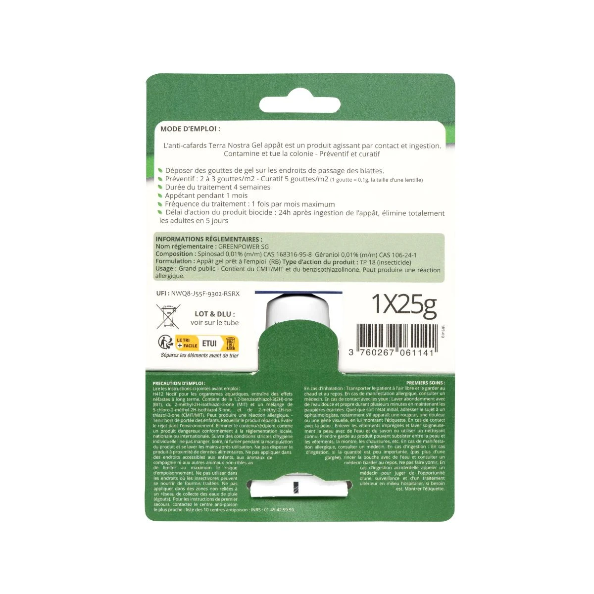 Tube-appât Anti-cafards 25 G 4 Tube-appât Anti-cafards 25 G – Image 2